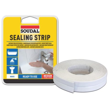 Soudal Sealing Strip szaníter tömítő szalag fehér 22 mm x 3,35 m