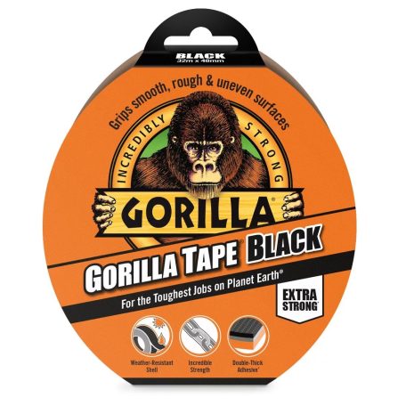 GORILLA TAPE BLACK fekete 32m x 48mm extra erős ragasztószalag