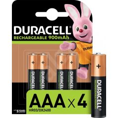 Duracell Akkumulátor Mikro 900mAh R2U AAA B4