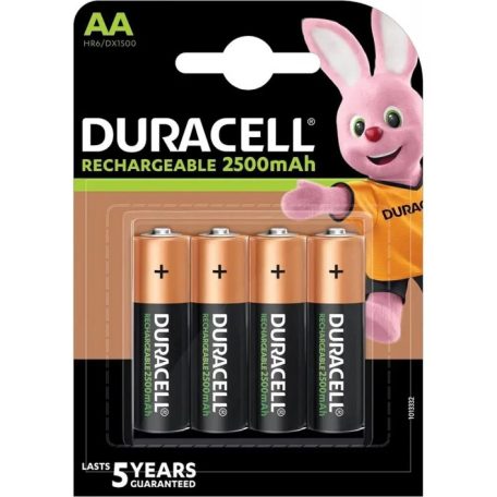 Duracell Akkumulátor Ceruza 2500mAh R2U AA B4