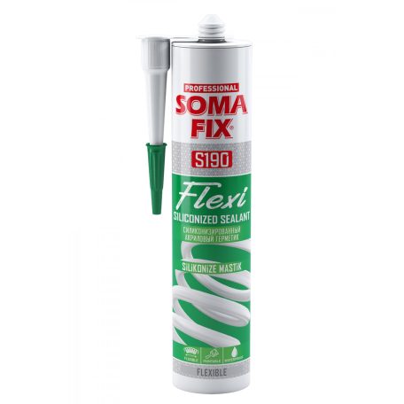 SomaFix S190 Flexi rugalmas szilikonizált akriltömítő, fehér 310 ml