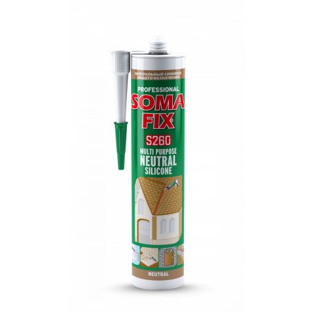 SomaFix S260 neutrális szilikon színtelen 280 ml