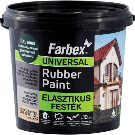 Farbex Rubber Paint univerzális elasztikus festék 1,2 kg RAL színekben